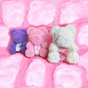 Alternative view of Luxe Trio â€“ Rose Bear, Rose Box & Balloons
