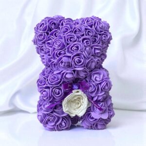 Small Purple Rose Bear
